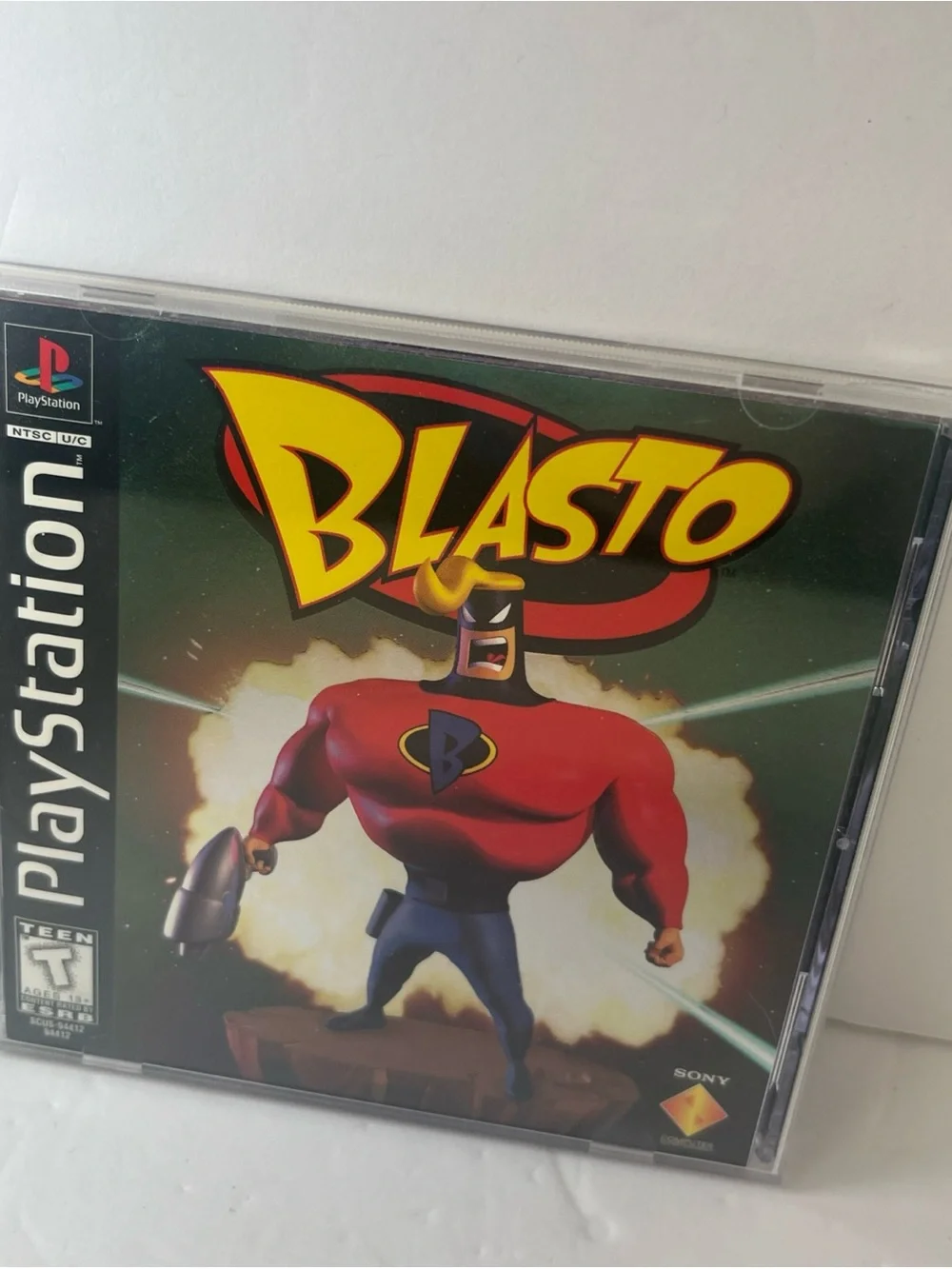 Blasto (Sony PlayStation 1, 1998) PS1 W/ Manual Case Damaged